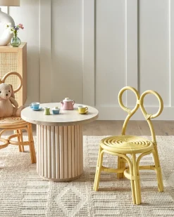 Sedia per Bambini MIRTIA Rattan Giallo