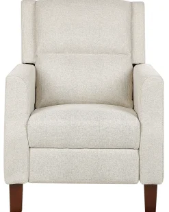 Sedia reclinabile EGERSUND Poggiapiedi a scomparsa Tessuto Beige chiaro