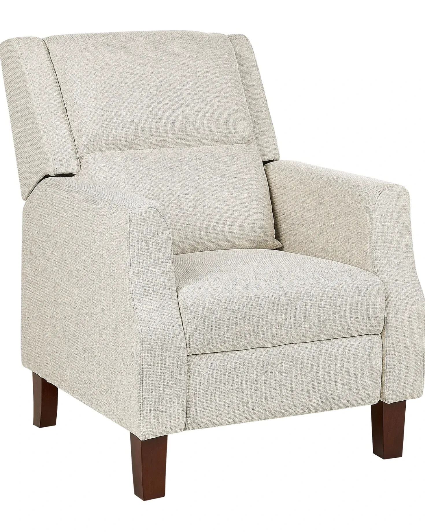 Sedia reclinabile EGERSUND Poggiapiedi a scomparsa Tessuto Beige chiaro