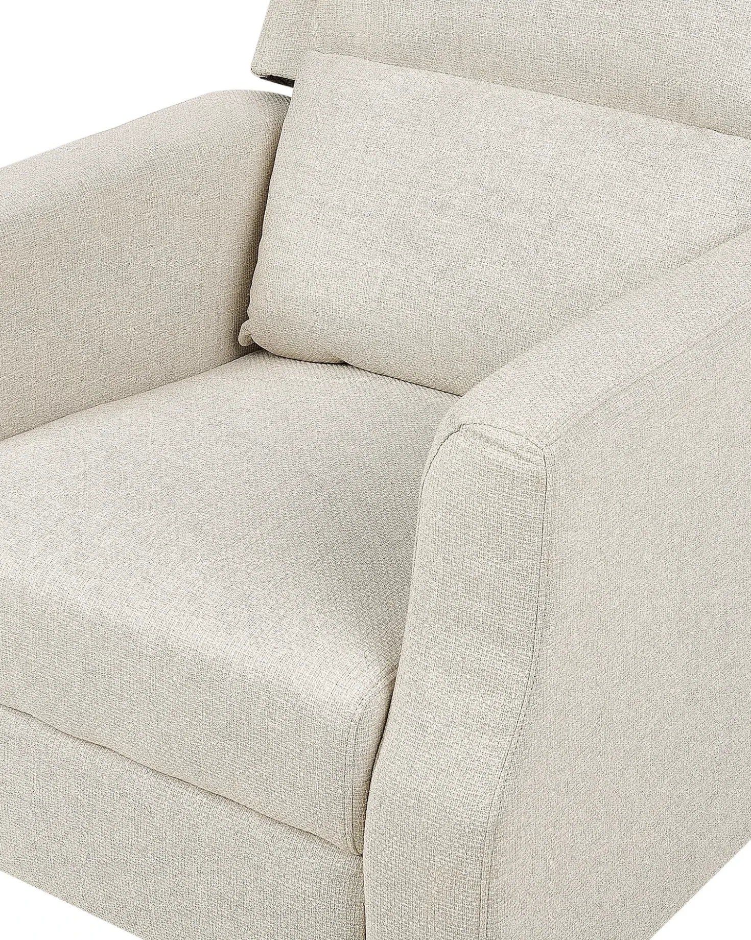 Sedia reclinabile EGERSUND Poggiapiedi a scomparsa Tessuto Beige chiaro