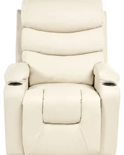 Sedia reclinabile elettrica ETER Pelle sintetica Beige