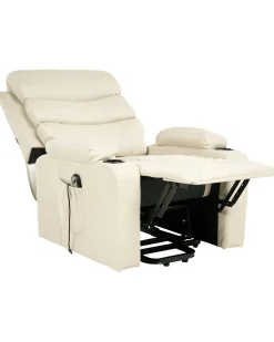 Sedia reclinabile elettrica ETER Pelle sintetica Beige