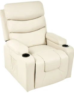 Sedia reclinabile elettrica ETER Pelle sintetica Beige