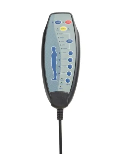 Sedia reclinabile elettrica GLORIE funzione massaggio Tessuto Beige chiaro