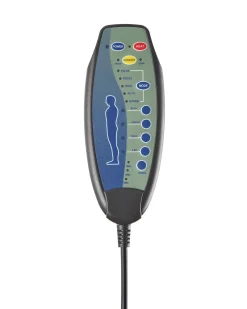Sedia reclinabile elettrica GLORIE funzione massaggio Pelle sintetica Marrone