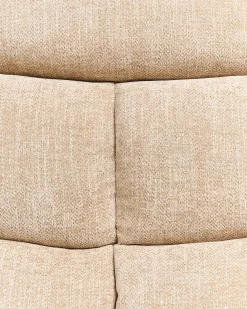 Sedia reclinabile elettrica ARES Poggiapiedi a scomparsa Tessuto Beige