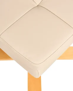 Sedia reclinabile EPSE con poggiapiedi Pelle sintetica Beige