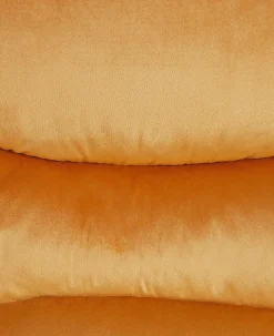 Sedia reclinabile ESLOV Poggiapiedi a scomparsa Velluto Senape