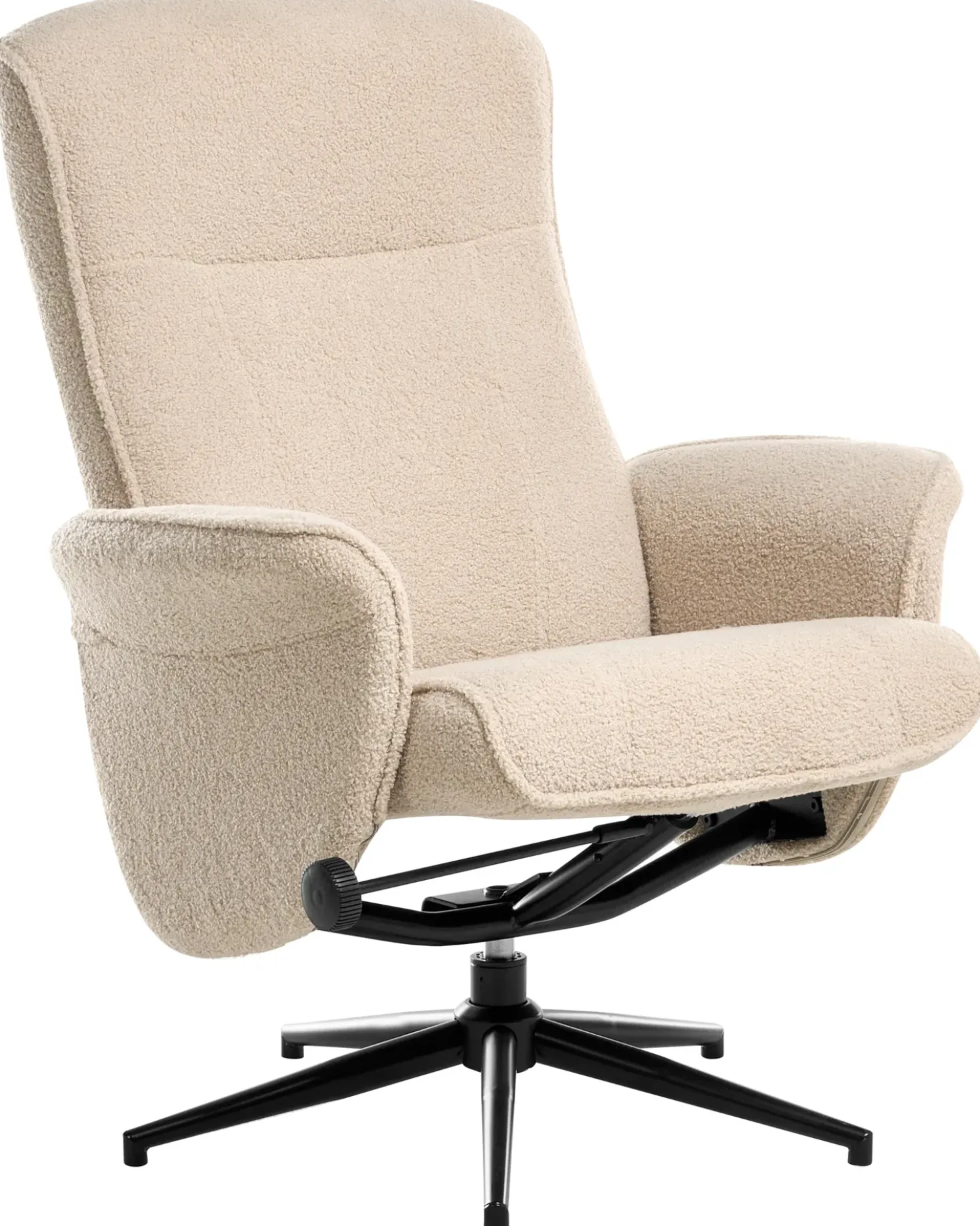 Sedia reclinabile JAPET Bouclé Beige