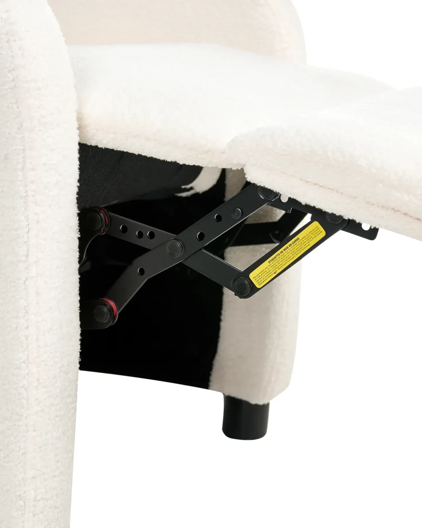 Sedia reclinabile OTUS Bouclé Bianco sporco