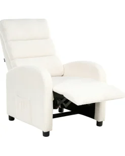 Sedia reclinabile OTUS Bouclé Bianco sporco