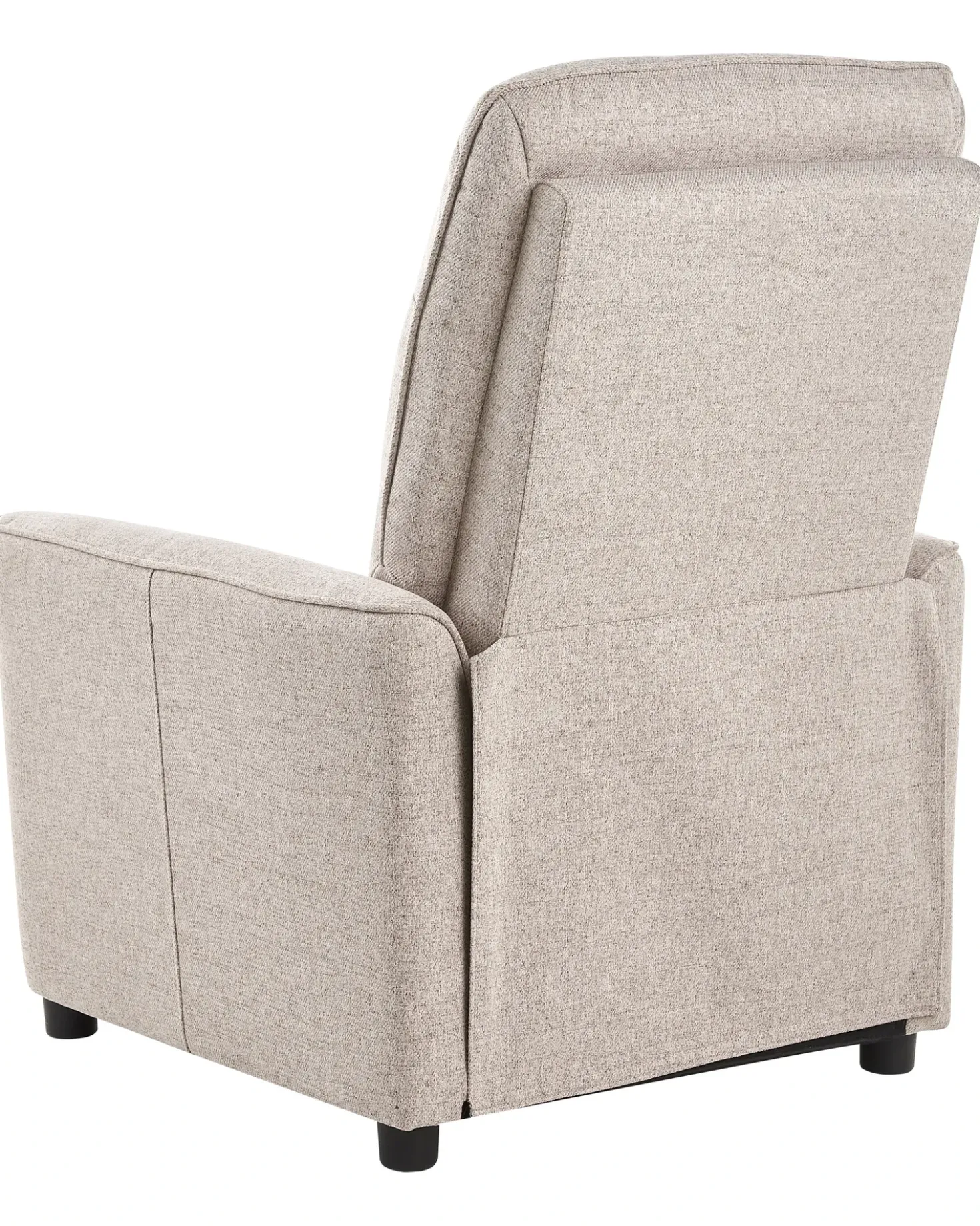 Sedia reclinabile SANDE Poggiapiedi a scomparsa Tessuto Beige