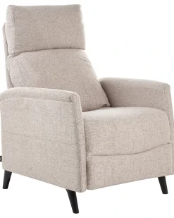 Sedia reclinabile SELVIK Poggiapiedi a scomparsa Tessuto Beige