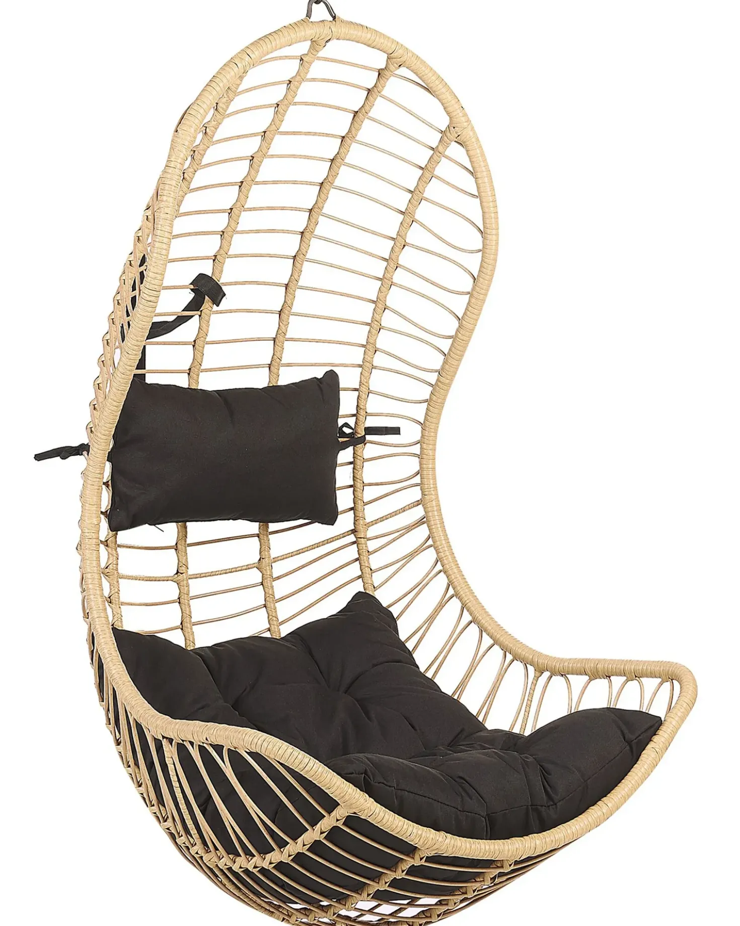 Sedia sospesa da fissare al soffitto PINETO Rattan sintetico (PE) Naturale