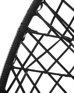 Sedia sospesa da fissare al soffitto ALATRI Rattan sintetico (PE) Nero