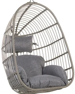 Sedia sospesa da fissare al soffitto CASOLI Rattan sintetico (PE) Grigio