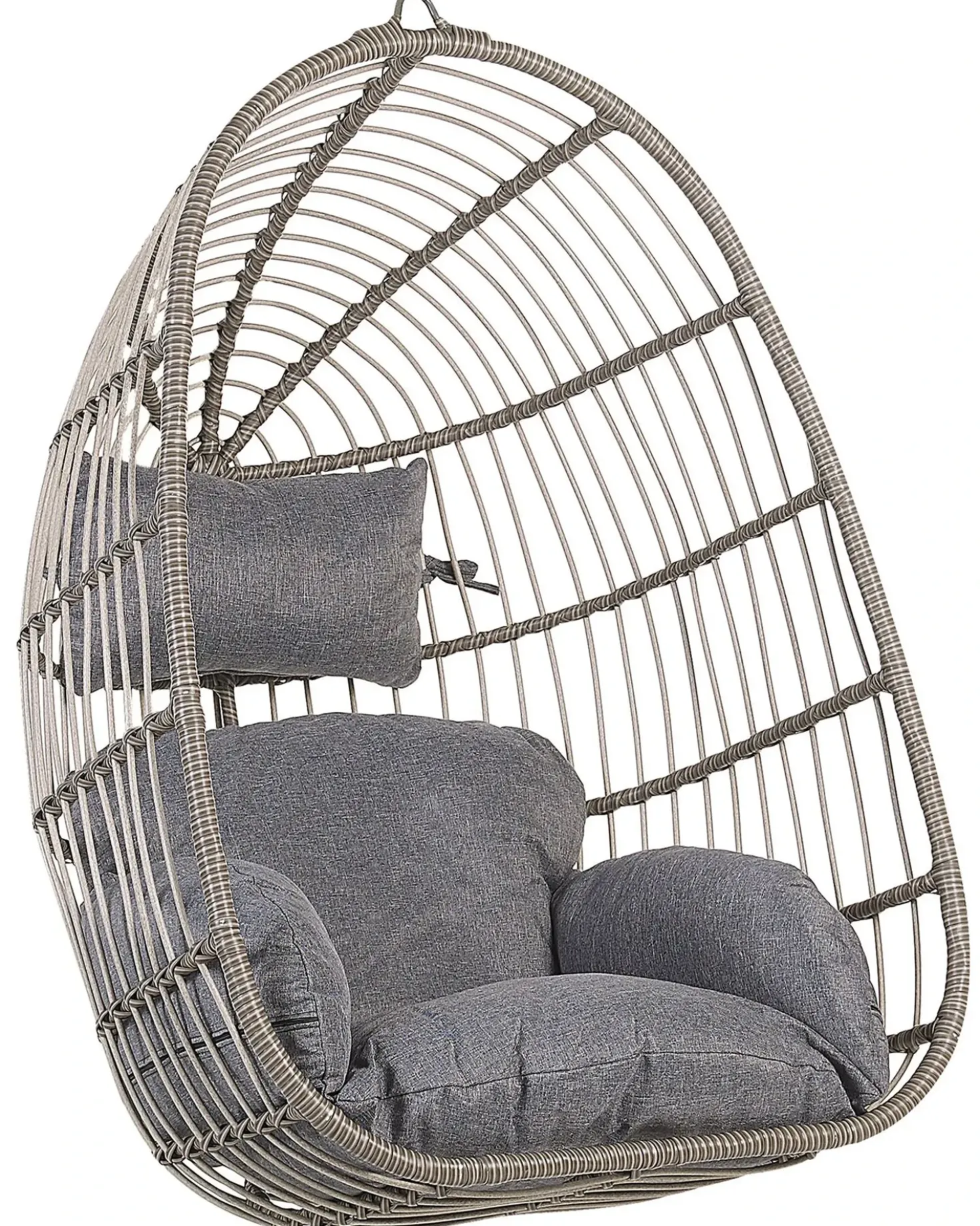 Sedia sospesa da fissare al soffitto CASOLI Rattan sintetico (PE) Grigio
