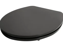 Sedile per WC INIRIDA Soft Close Fibra a media densità (MDF) Nero