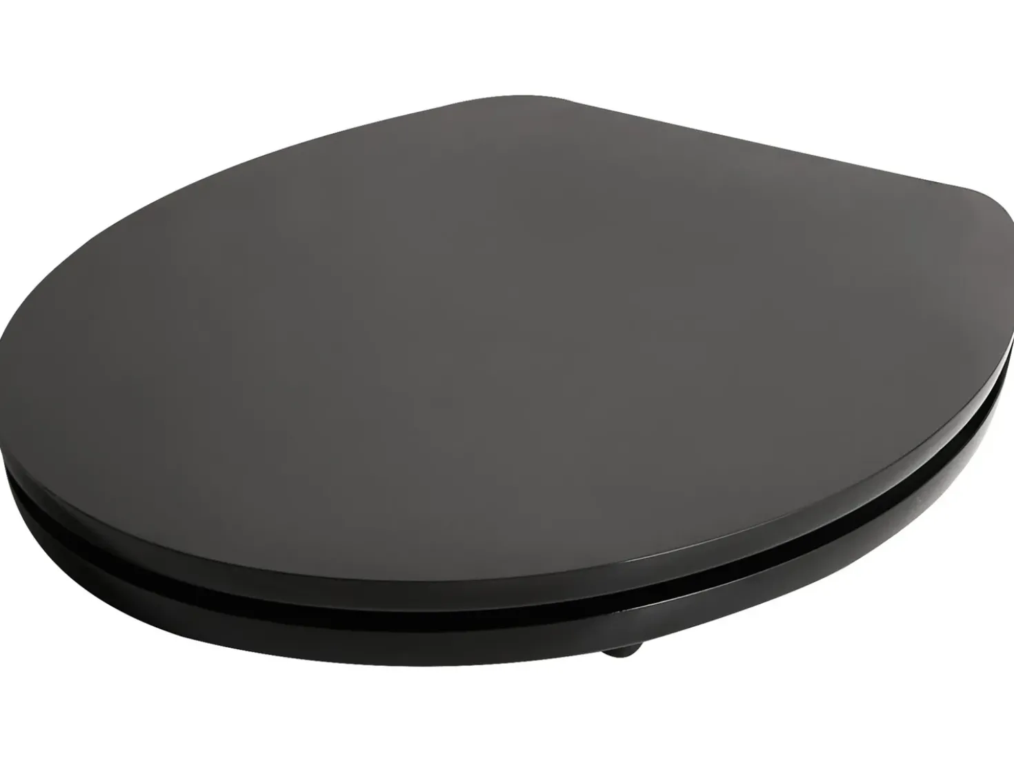 Sedile per WC INIRIDA Soft Close Fibra a media densità (MDF) Nero