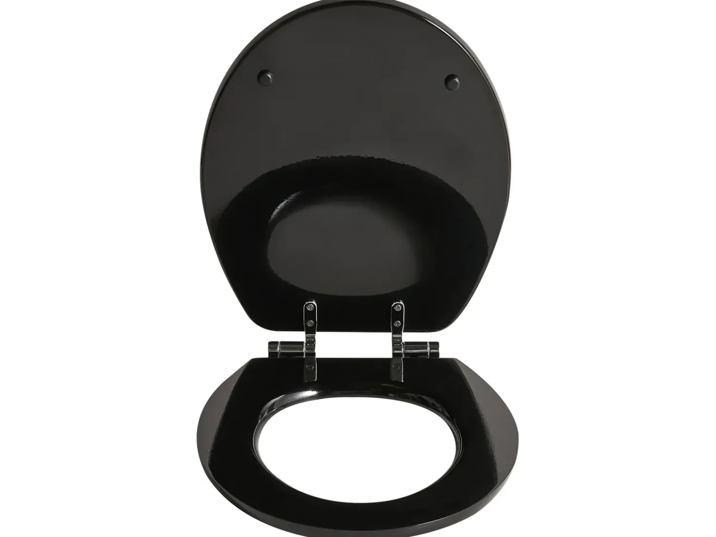Sedile per WC INIRIDA Soft Close Fibra a media densità (MDF) Nero