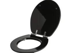 Sedile per WC INIRIDA Soft Close Fibra a media densità (MDF) Nero