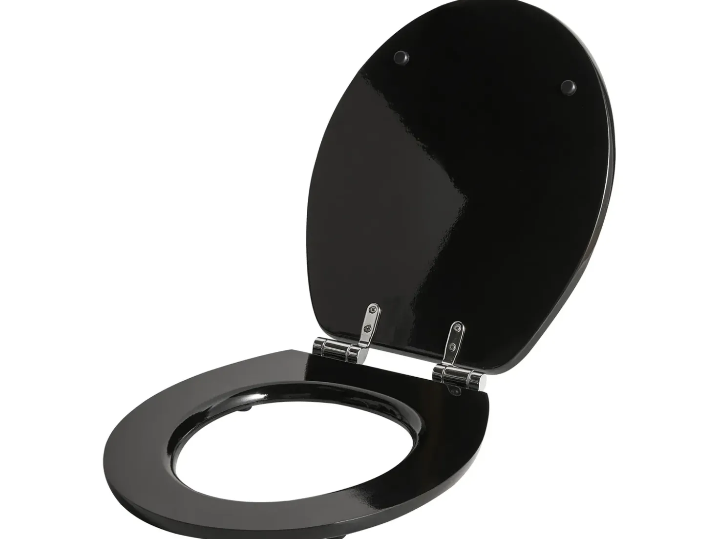 Sedile per WC INIRIDA Soft Close Fibra a media densità (MDF) Nero