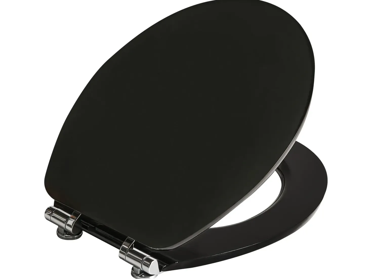 Sedile per WC INIRIDA Soft Close Fibra a media densità (MDF) Nero