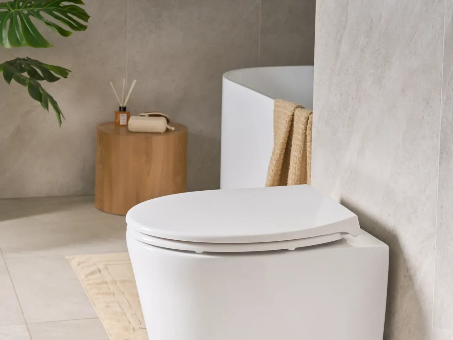 Sedile per WC PAPURI Soft Close Duroplastica Bianco