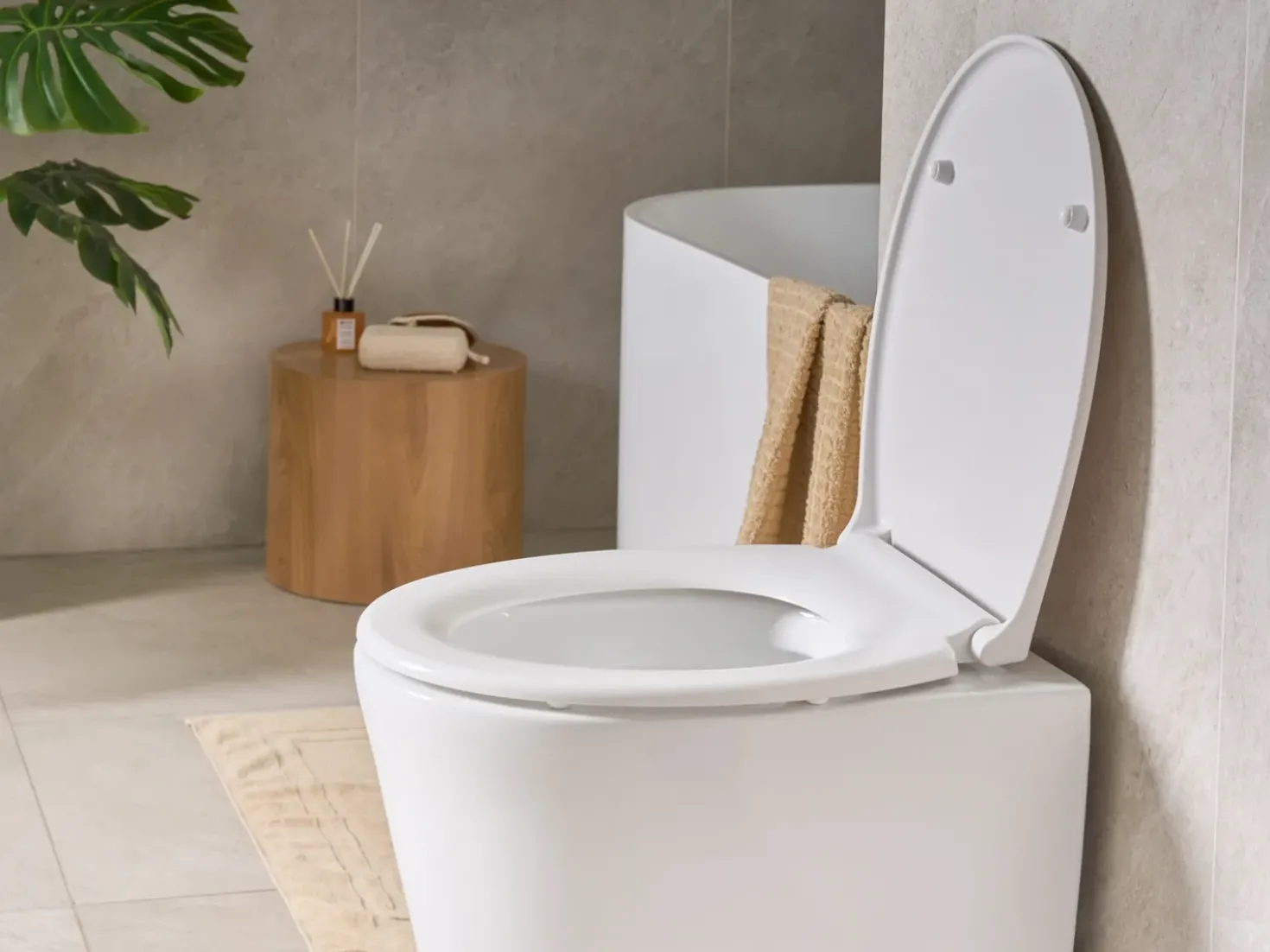 Sedile per WC PAPURI Soft Close Duroplastica Bianco