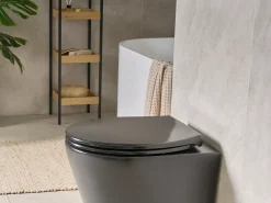 Sedile per WC PAPURI Soft Close Duroplastica Nero