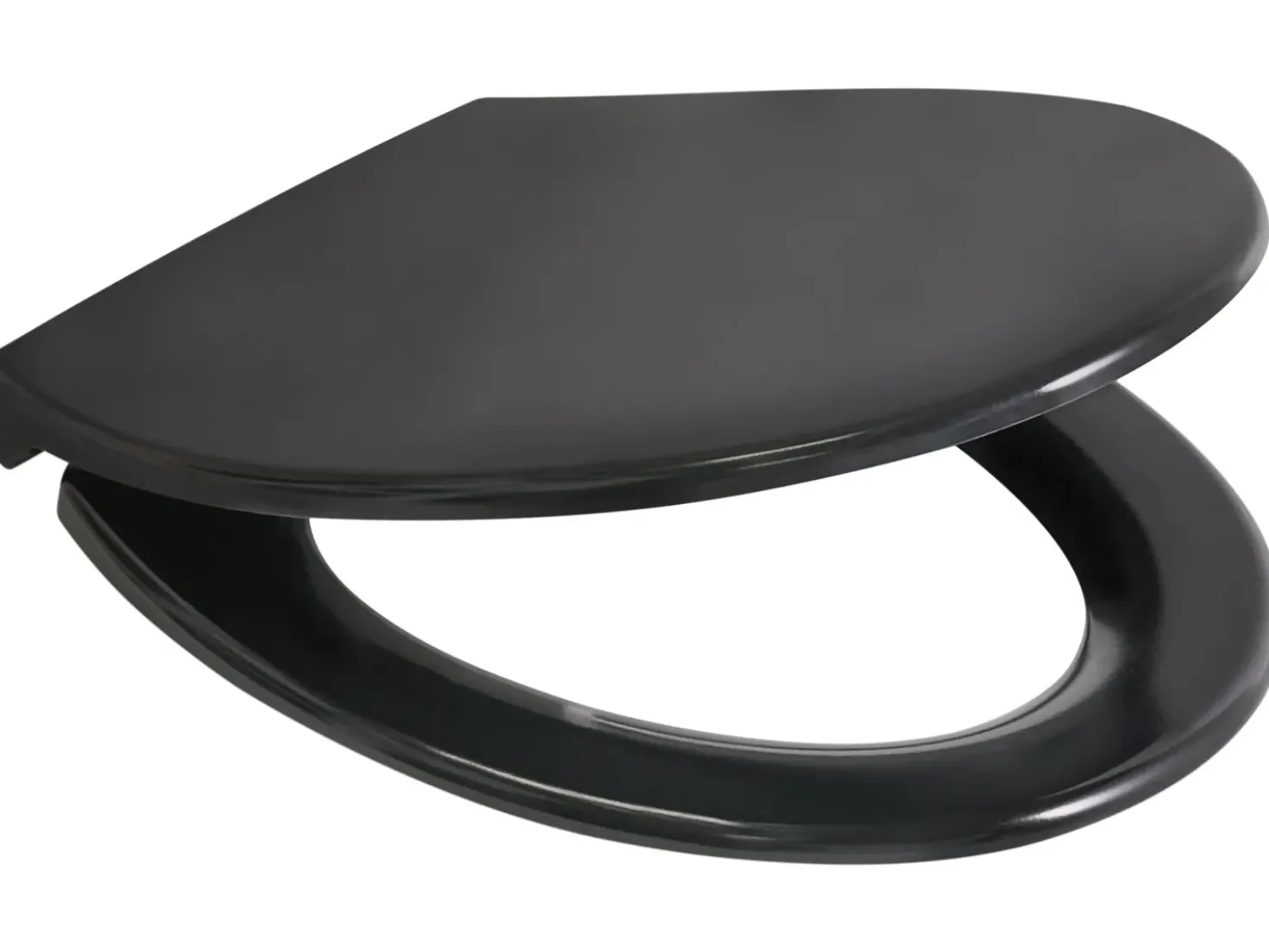 Sedile per WC PAPURI Soft Close Duroplastica Nero