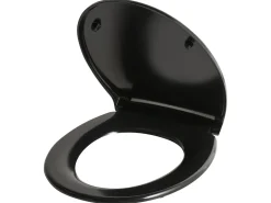 Sedile per WC PAPURI Soft Close Duroplastica Nero