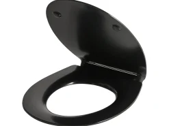 Sedile per WC PUTUMAYO Sottile Soft Close Duroplastica Nero