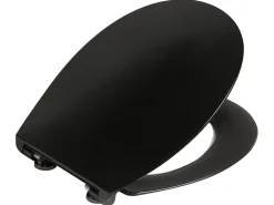 Sedile per WC PUTUMAYO Sottile Soft Close Duroplastica Nero