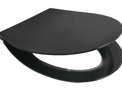 Sedile per WC PUTUMAYO Sottile Soft Close Duroplastica Nero