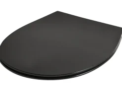 Sedile per WC PUTUMAYO Sottile Soft Close Duroplastica Nero