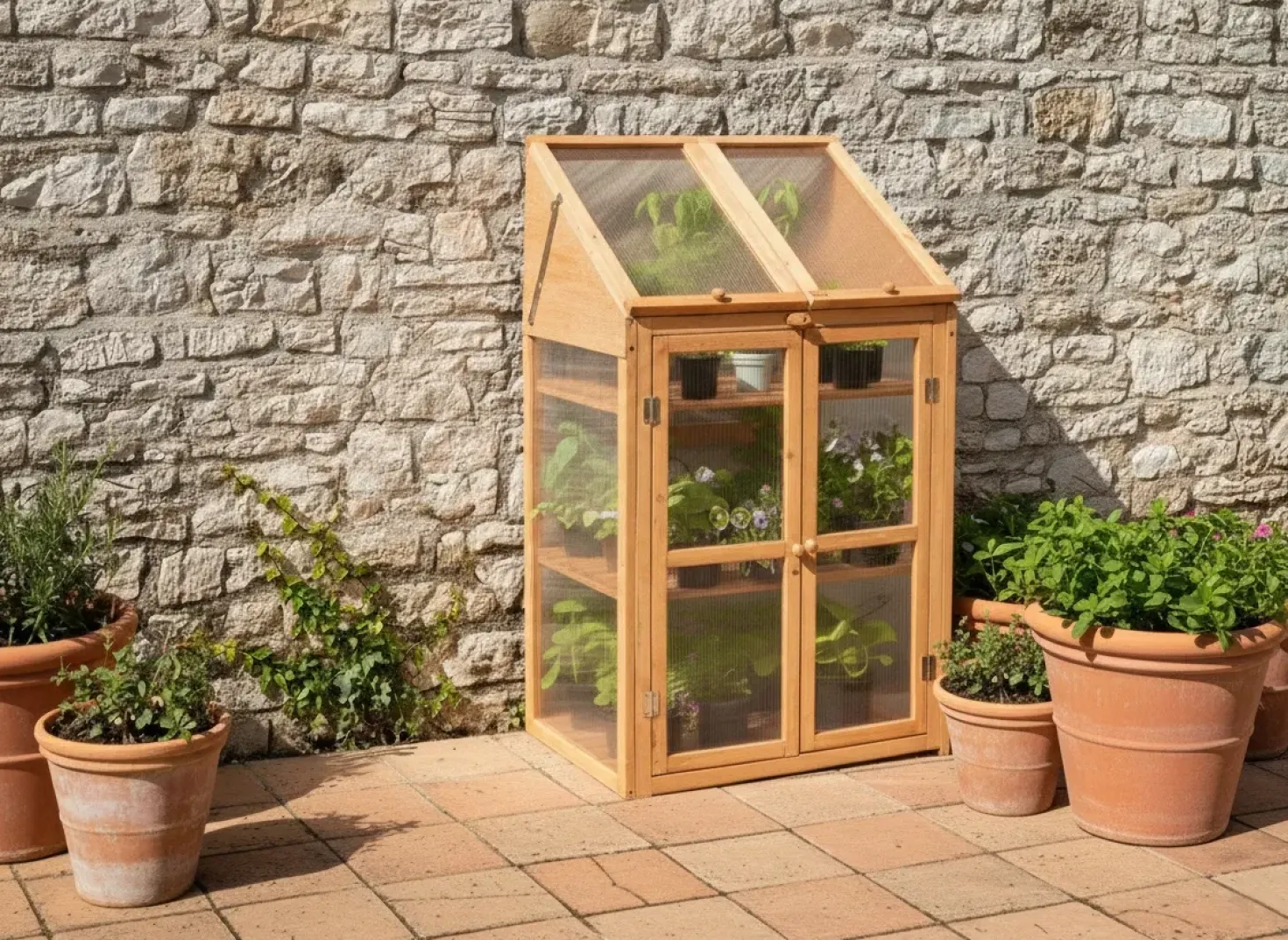 Serra da balcone VOLVERA Legno di abete Marrone chiaro 49 cm