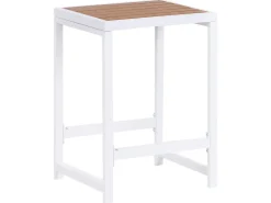Set bar da giardino 2 posti AVETRANA Metallo Marrone/Bianco