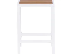 Set bar da giardino 2 posti AVETRANA Metallo Marrone/Bianco