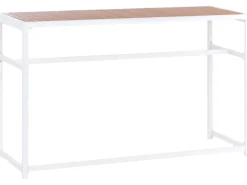 Set bar da giardino 2 posti AVETRANA Metallo Marrone/Bianco
