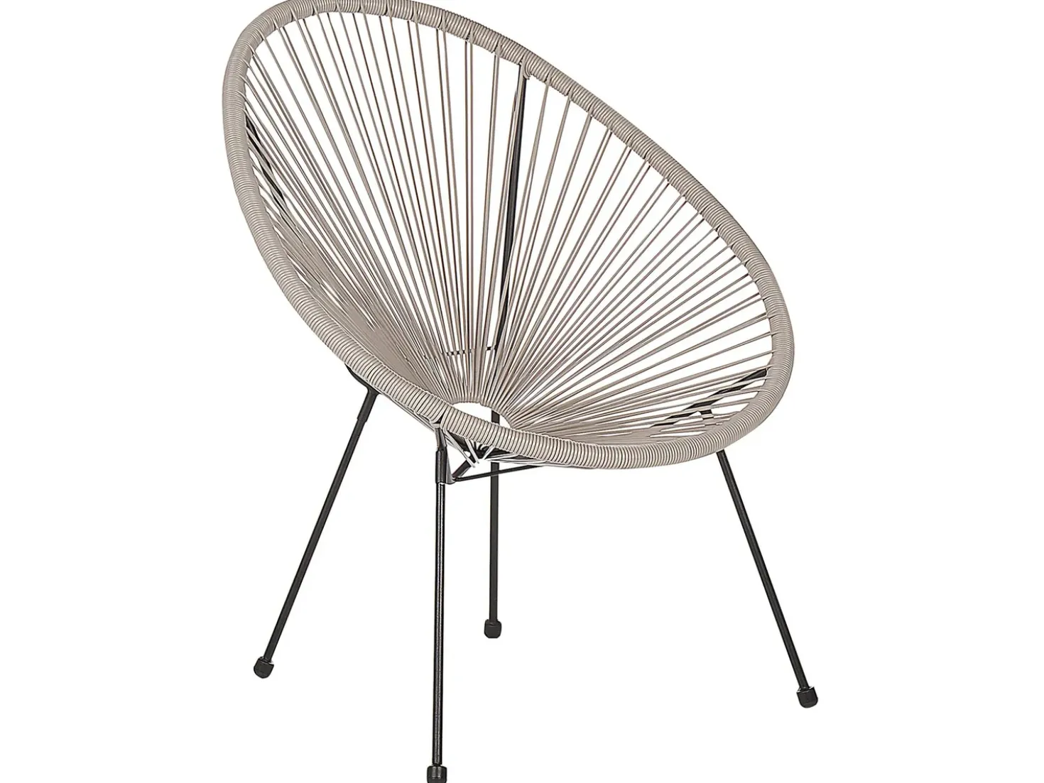 Set bistrot ACAPULCO II Rattan sintetico (PE) Grigio chiaro