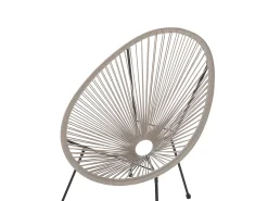 Set bistrot ACAPULCO II Rattan sintetico (PE) Grigio chiaro