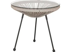 Set bistrot ACAPULCO II Rattan sintetico (PE) Grigio chiaro