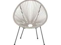 Set bistrot ACAPULCO II Rattan sintetico (PE) Grigio chiaro