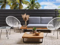 Set bistrot ACAPULCO II Rattan sintetico (PE) Bianco