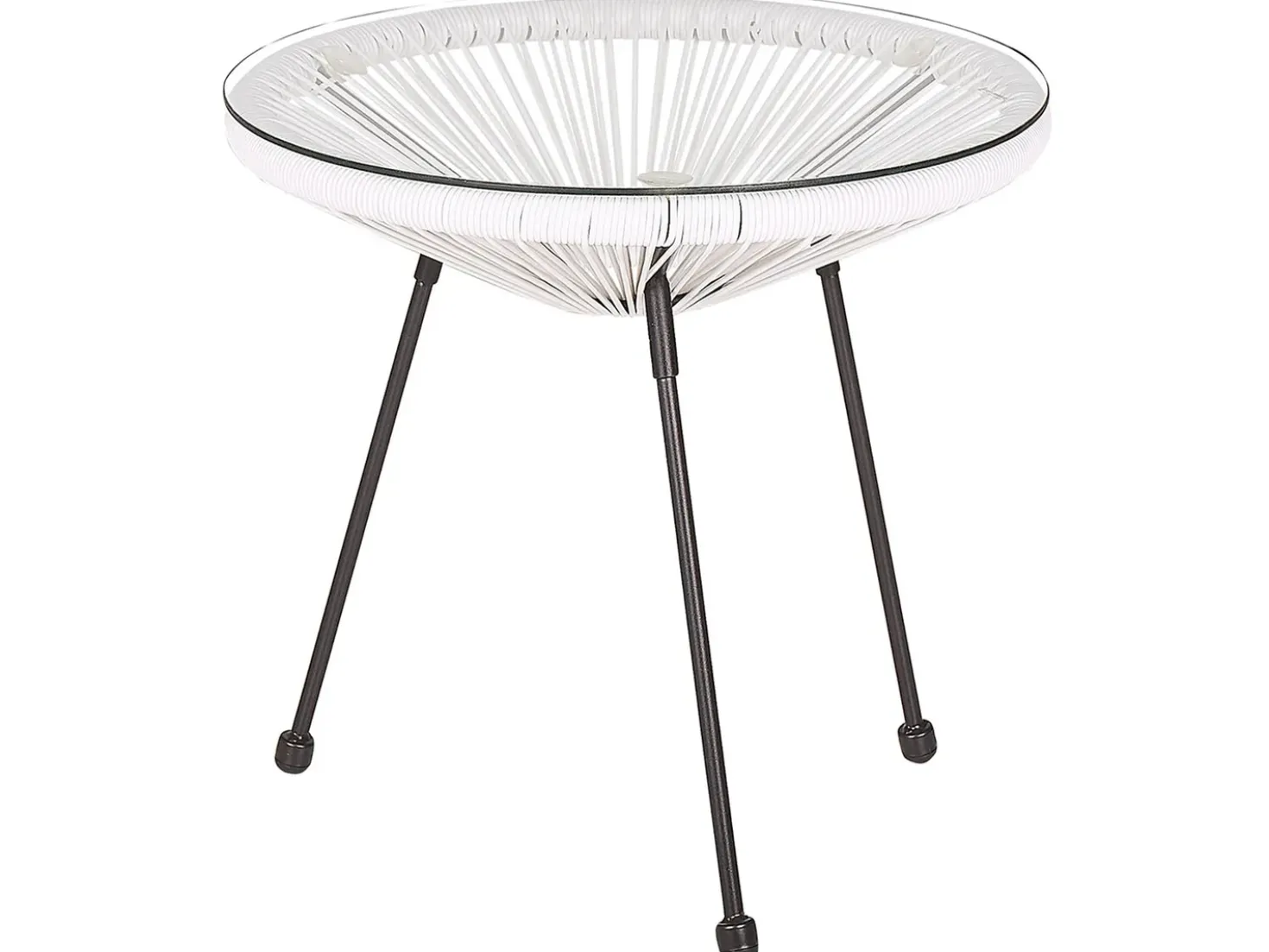 Set bistrot ACAPULCO II Rattan sintetico (PE) Bianco