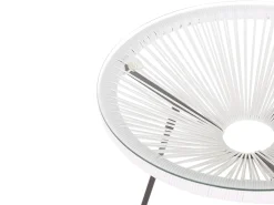 Set bistrot ACAPULCO II Rattan sintetico (PE) Bianco