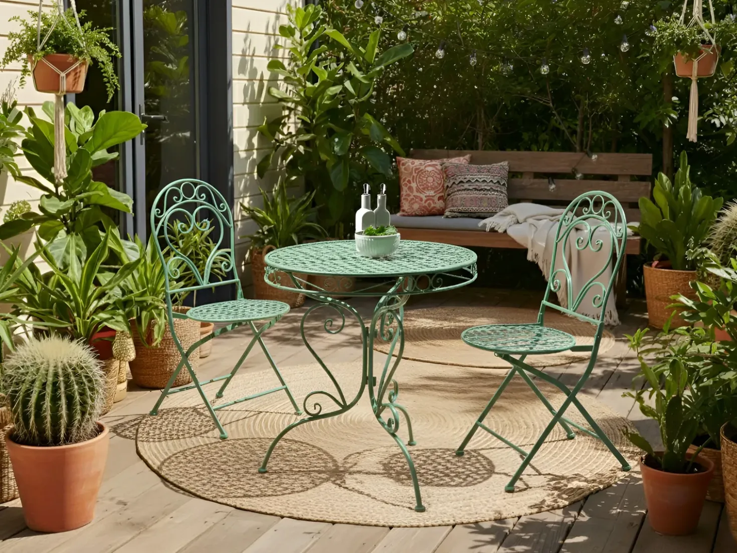 Set bistrot ALBINIA Metallo Verde