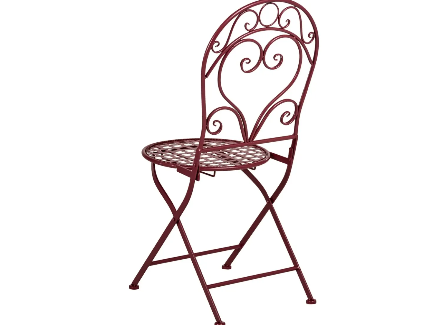 Set bistrot ALBINIA Metallo Bordeaux