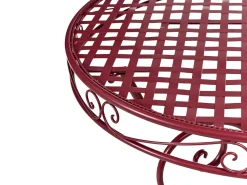 Set bistrot ALBINIA Metallo Bordeaux